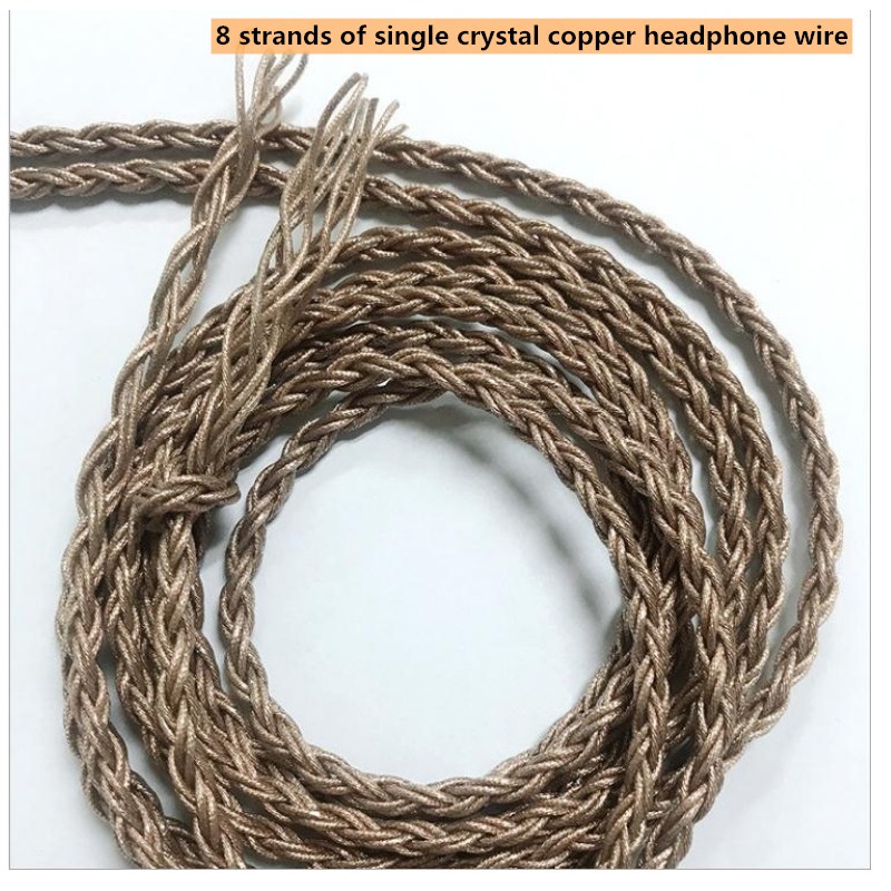 5N headset DIY Wire headphone wire 8-strand single crystal copper plated silver wire HiFi headset wire